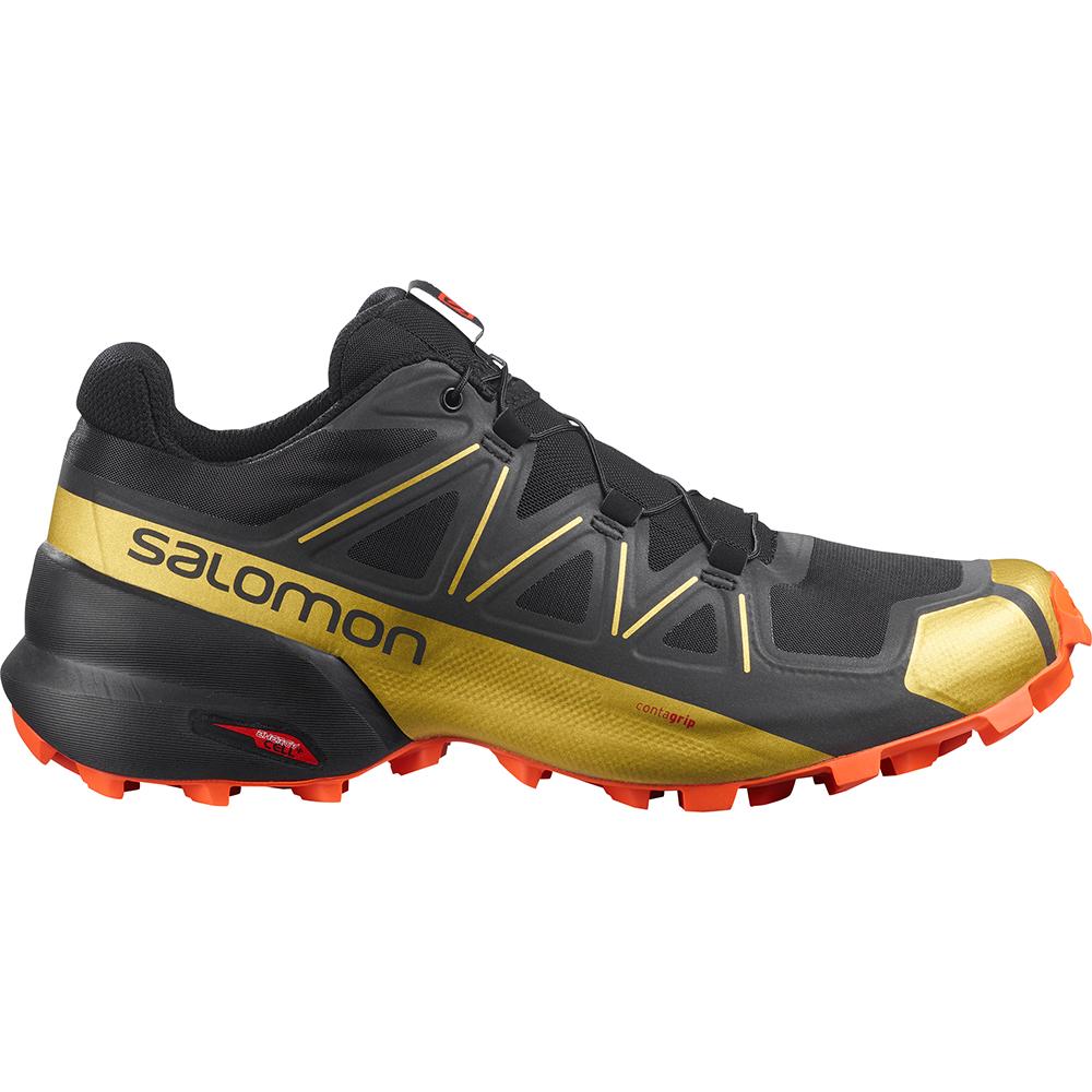 Salomon SPEEDCROSS 5 GTS Zapatillas Trail Running Hombre - Negras - Colombia (57183-CDYJ)